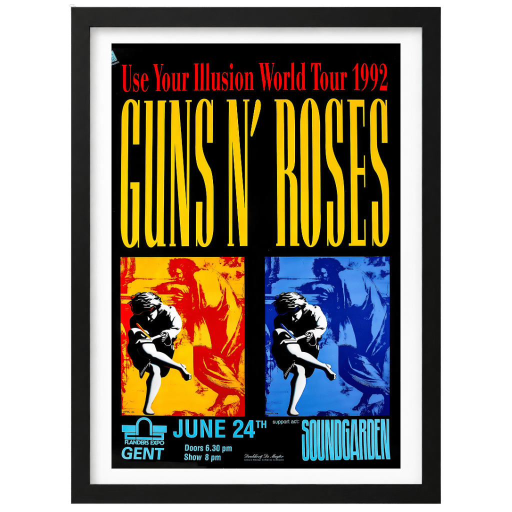 Guns N’ Roses en Gante 1992 | Cuadro de concierto