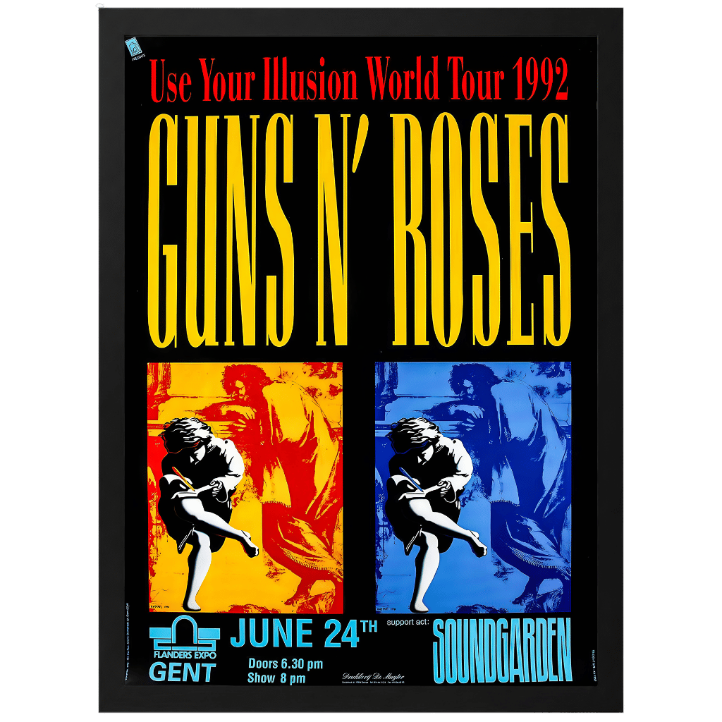 Guns N’ Roses en Gante 1992 | Cuadro de concierto