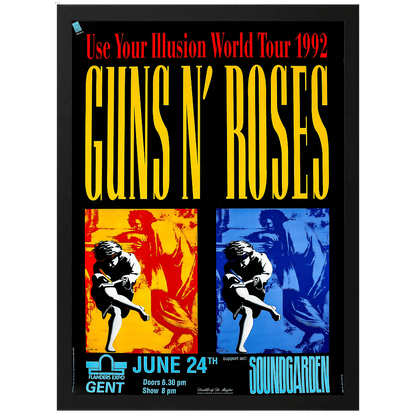 Guns N’ Roses en Gante 1992 | Cuadro de concierto