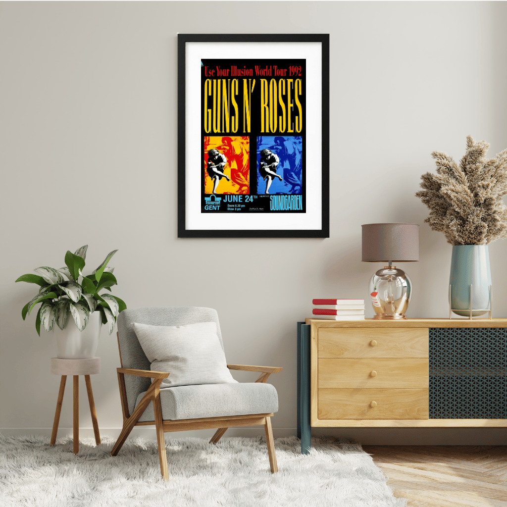 Guns N’ Roses en Gante 1992 | Cuadro de concierto