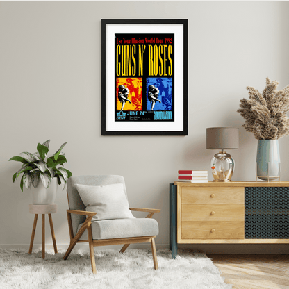 Guns N’ Roses en Gante 1992 | Cuadro de concierto