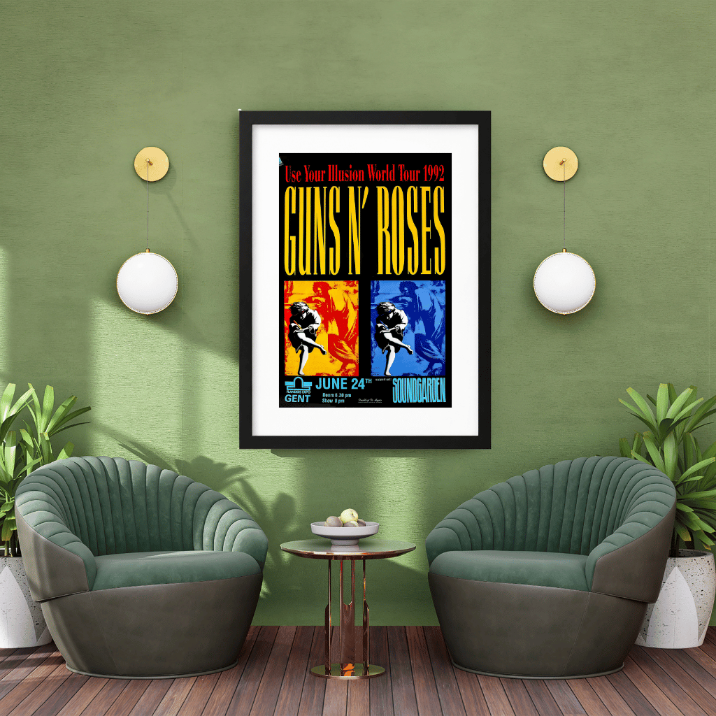 Guns N’ Roses en Gante 1992 | Cuadro de concierto