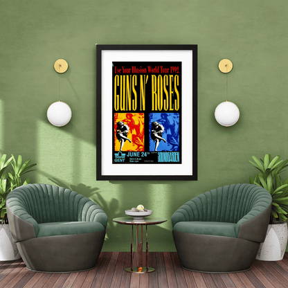 Guns N’ Roses en Gante 1992 | Cuadro de concierto