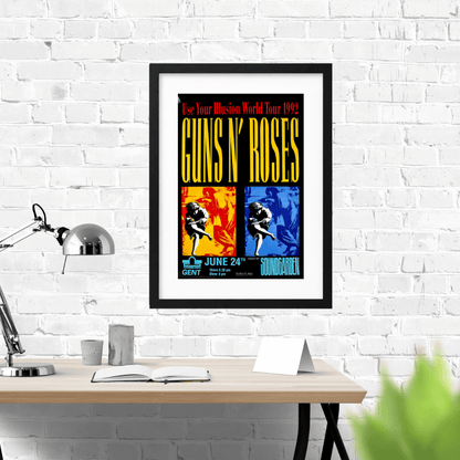 Guns N’ Roses en Gante 1992 | Cuadro de concierto